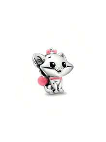 Disney Dije de carroza encantada con diamantes de laboratorio para el 100º aniversario de Disney, apto para brazaletes, joyería de plata 925 para mujeres