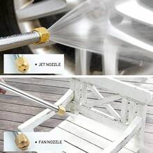 High Pressure Power Washer Wand, Hydro Jet Water Hose Nozzle,Watering Sprayer Cleaning Tool, Wand Lance For Gutter Patio Car Pet Window Glass Blue - 黑色 - 查看 6