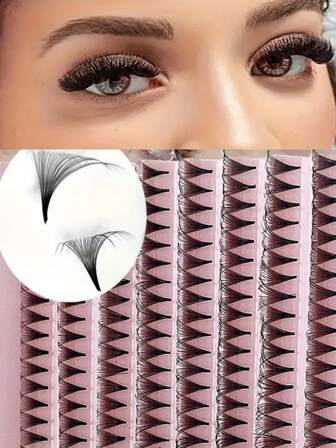 200pcs Eyelash C/D Curling, 9-16mm Lengths For Dramatic Volume & Charming Eye Makeup , Low Allergenic, Perfect For Weddings, Parties & Stages, Stage Eye Makeup
