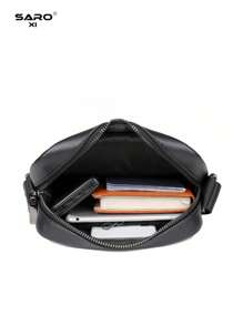 Bolso de hombre, bolso bandolera con diseño texturizado, bolso de trabajo de gran capacidad, bolso de viaje de fin de semana de moda
