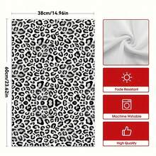 1/2 khăn lau bếp họa tiết da báo, khăn lau bát đĩa bằng polyester mềm mại và thấm hút có thể giặt bằng máy, hoàn hảo để trang trí nhà bếp, nấu ăn, nướng bánh, trang trí ngày lễ và đồ dùng phòng tắm, trang trí bàn, đồ dùng nhà bếp, trang trí nhà cửa, quà tặng tân gia phòng tắm nhà mới, khăn lau bếp - Nhiều màu - Xem 3
