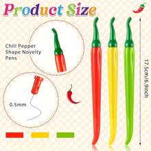 20pcs/10pcs Creative Realistic Chili Pepper Shaped Gel Ink Pens | Cute Red, Green, Yellow Design, Smooth Writing, Ideal For Office, Coworker Gifts, Company Events School Supplies,Back To School