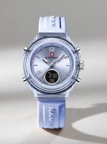 NAVIFORCE NAVIFORCE Playful Multi-Function Sporty Seiko Movement Quartz Watch - 50m Waterproof-Date & LED Backlight, With Seiko Battery - Elegant Stainless Steel Wristwatch For Gifts (Birthday/Valentine/Christmas)