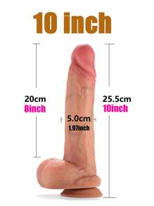 SAMEYO Juguetes sexuales Dildo realista grande - Juguete sexual Dildos de silicona para estimulación del punto G y anal, tapón anal con ventosa, juguetes sexuales para mujeres, hombres y parejas, dildo de silicona ultra realista doble, dildo curvo realista de 9 pulgadas para principiantes para el punto G y juego con ventosas potentes, juguetes sexuales sin manos para mujeres y hombres
