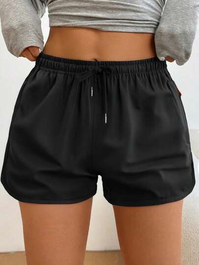 1pc 2025 Summer New Women Sports Shorts, Casual Outdoor Ladies 3/4 Pants