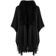 Black With Faux Fur Collar