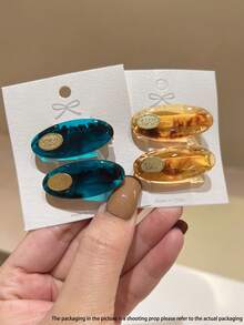 10个装女士可爱甜美碎花发夹，清新刘海夹，椭圆形发卡，日常小花发夹，发饰，爪夹，发卡，发爪，学习用品，套装，发饰，头部饰品，发夹 - 彩色 - 查看 6