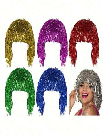 Party Wigs, Punk Style, Disco Costume Party, Bachelor Party, Alluring Wigs, Silky Wigs, Stage Performance Accessories, Cosplay Photography Props, Party Holiday Decorative Wigs