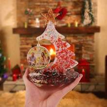 1 Set Cetakan Resin Epoksi Besar, Cetakan Silikon Berbentuk Pohon Natal & Hati, Cetakan Pajangan Natal, Cocok untuk Dekorasi Rumah, Bagus untuk Dekorasi Ruangan - Putih - View 7