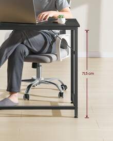 Office Desk - Black - View 6
