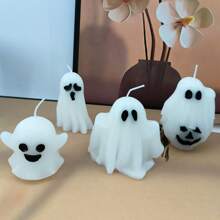 1 Stück, 17 Formen Halloween Geist duftende Kerze, Heimdekoration, Feiertagsgeschenk, Badezimmer Duft