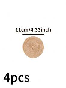 1/4/6/12 Pezzi di Tovagliette Americane stile Bohémien intrecciate, Tondo Monocromatiche Tappetini da Tavola per Decorazione Cucina, Adatte per Feste, Feste di Compleanno, Stile Vintage e Campagnolo, Pranzo all'Aperto, Decorazioni per la Casa in Tutte le Stagioni