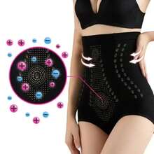 1 Article Seamless High Waist Shaper Panties Tummy Control Butt Lifting Slimmer Body Shaper Women's Body Shaper Underwear - Long-apricot - View 3