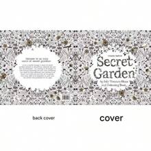 1pc English Version Secret Garden Coloring Book For Adults, Stress Relief Hand Drawing Painting Book, Student Graffiti Drawing Book