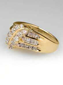 Anel de cobre com zircônia cúbica para decoração, joia elegante adequada para uso diário feminino, casamento, festa, noivado, presente de dia dos namorados