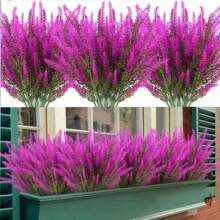 10 Bunches Artificial Plants Christmas Decorations, UV Resistant Fake Greenery For Outdoor, High-Quality Oxidation-Resistant Boston Fern Realistic Touch Lifelike Plants For Home Decor, Kitchen/Room Decor, Wall Decor Indoor/Outdoor Hanging Planters, Spring/Summer Outdoor Garden Yard Decor, Halloween Decor, Home Decor Fake Flowers, Mother's Day, Valentine's Day Decorations