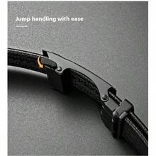 1-10 件男士精英商务休闲腰带，商务男士 PU 腰带，时尚纹理配饰，送礼的理想之选 - 黑色 - 查看 8