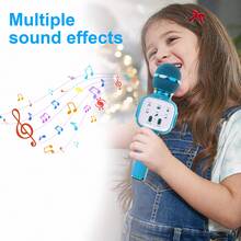 Wireless Microphone, Karaoke Wireless Microphone For Kids Adults, Portable Toy Karaoke Mic Speaker Machine, Home KTV Player Support Devices For Party Singing
