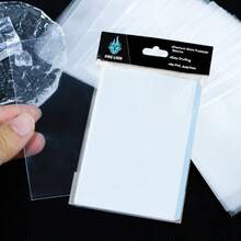 100pcs/200pcs Bluray Card Sleeves, Baseball Card Protectors, Clear Card Holders Suitable For Trading Cards, Soft Protector Card Sleeves, Sports Card Holders, Card Sleeves, Card Protectors, Plastic Sleeves For Cards - 66X91mm Blue Light Card Film - View 6