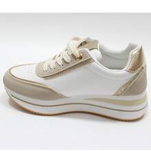 Sapatos casuais da moda feminina - Bege - Ver 3