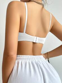 6pcs/Set Multicolor Women's Bras With Back Closure, Wireless & Padless Comfortable Bras With Adjustable Straps, Seamless Bras And Sports Bras - Multicolor - View 6