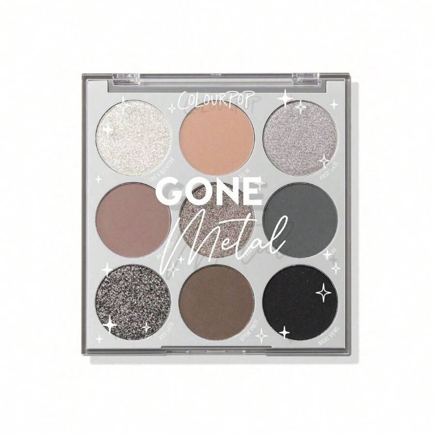 Paleta de sombras de ojos Colourpop Going Coconuts - Paleta de sombras de ojos neutrales de tonos fríos con acabados ultra aterciopelados y sedosos - Maquillaje de ojos con alta pigmentación y fórmula de larga duración (8.5 g)