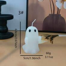 1 Stück, 17 Formen Halloween Geist duftende Kerze, Heimdekoration, Feiertagsgeschenk, Badezimmer Duft