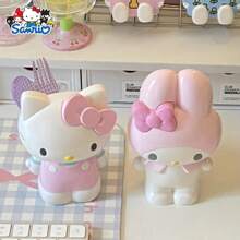 Sanrio Sanrio Kitty Cat Cartoon Desktop Pen Holder, Cute Melody Desktop Decor, Gift For Friends, School Supplies, Back To School