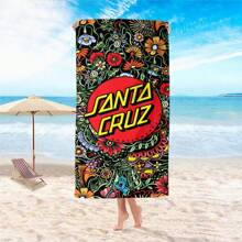 1 pezzo Telo mare con stampa mandala - Disegno tropicale vivace, in microfibra, forma rettangolare, perfetto per spiagge, piscine, campeggio e picnic, telo mare