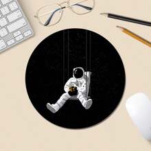 Mouse Pad com Base de Borracha Redonda, Mouse Mat Divertido, Adequado para Mouse de Computador Sem Fio de Mesa, Escritório, Laptop, Decoração, Lindo Presente de Suprimentos de Escritório para Mulheres e Meninas