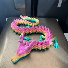 Adorno de paisaje de acuario de 90 centímetros con dragón chino impreso en 3D, artesanía distintiva de dragón divino y articulaciones móviles
