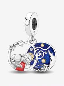 1 Pieza Colgante con diseño de mirar al cielo estrellado, apropiado para hacer pulseras, brazaletes y combinarlo con atuendos diarios como decoración de joyería para mujeres y niñas