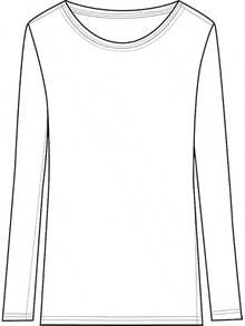 Women's Under Scrub Tee Crew Neck Long Sleeve-Shirt - 真獵人綠 - 查看 6