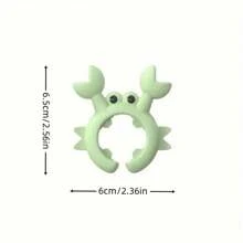 1 Pc2025 New Crab-Shaped Anti-Scalding Silicone Wiping Knife Holder - Creative Kitchen Accessories, Heat-Resistant And Anti-Scalding