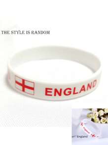1 pieza Pulsera conmemorativa de fans del fútbol europeo, pulsera multinacional, recuerdo pequeño de la Copa del Mundo, pulsera deportiva con bandera alrededor de la muñeca