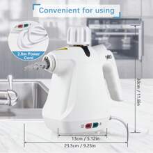Handheld Steam Cleaner, Portable Steamer With 10 Pcs Accessories, Multi-Purpose Steamer For Home Use, Steamer For Cleaning Floor, Upholstery, Grout And Car