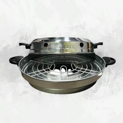 churrasqueira de Fogão grill Alumínio Reforçado com tampa