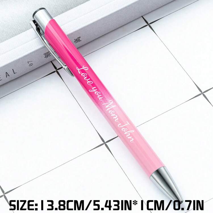 Bolígrafo de punta de bola con degradado personalizado, bolígrafo de punta de bola con degradado retráctil, ideal para la vuelta al cole, estudiantes, notas de enfermería, pizarras, suministros de oficina, regalos festivos - Bolígrafo degradado - Añade 2