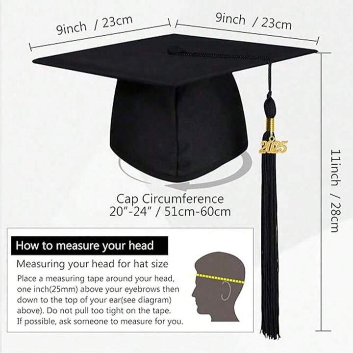 2025 Graduation, 'I Graduated' Stain Sash And Graduation Cap With 2025 ...