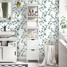 LAXDAMRE-Erfoni 17.X118 Floral Peel And Stick Wallpaper Boho Floral And Leaf Contact Paper Cabinets Decorative Wallpaper Flower Modern Self Adhesive Removable Wall Paper Covering Bedroom Wall Vinyl-2025 - C-green - View 2