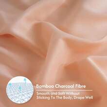 MCO Breathable Bed Sheets Set - Rayon Derived From Bamboo Sheets - Cool Bedding Set With 16" Deep Pocket (4 Pcs, King, Peach Pink) - 蜜桃粉01 - 查看 5