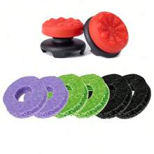 2 Packs Universal Rubber Thumb Grip Extenders For P4/PS Controllers, Reusable Joystick Keycaps With Medium & High Concave, Design For Enhanced Gaming Experience