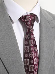 1 Stück Herren Krawatte mit Blumenmuster, vielseitig für Business und Lässig Wear, 7,5 cm Retro Jacquard Krawatte passend für Anzüge, Formelle Kleidung und vielseitige Outfits