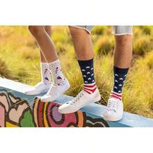 K. Bell Socks Calcetines Liberty Crew para hombre - Bandera americana (rojo, blanco, azul) - Ver 6