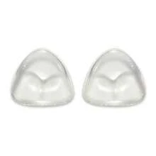 1pair Bikini Silicone Breast Pads Invisible Bikini Self-Adhesive Thick Bra Insert Waterproof Bra Triangle Silicone Breast Pad Cute - متعدد الألوان - مشاهدة 8