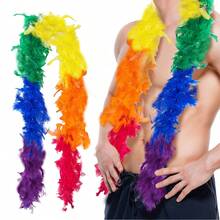 GRUPO CARNAVALLIA Boa Accessory Soft Feathers Pride Party  Pride Plush Arociris - 彩色 - 查看 1