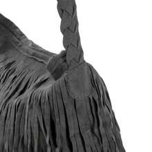 Women Girl Tassel Suede Handbag Fashion Messenger Shoulder Bag Elegant Beautiful Satchel, Newest Fashionable Suede Bag For Women - 黑色 - 查看 5