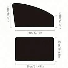 磁性窗帘保护器车窗遮阳帘，汽车侧窗遮阳帘，防晒，隔热降温，防紫外线，热隐私窗帘，适用于大多数车型