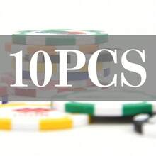 1PC/5pcs/10pcs Custom Poker Chips In Five Colors, Printed With Your Personalized Text And Photo On Both Sides, Used On Both Sides, Game Party Props Poker Card Game Chips,Set For Drink Or Bar Tokens, Bachelor Party - Multicolor - View 9