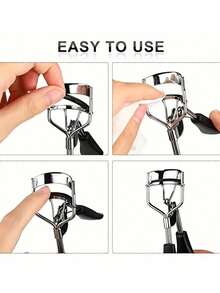 100pcs/50pcs/10pcs Replacement Silicone Rubber Eyelash Curler Pads, Fits Universal Eyelash Curlers - White - View 3